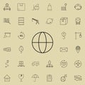 Earth icon. logistics icons universal set for web and mobile Royalty Free Stock Photo