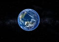A beautiful planet Earth in space Royalty Free Stock Photo