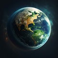 Earth illustration isolated