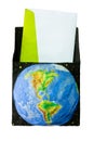 Earth Letter Holder Royalty Free Stock Photo