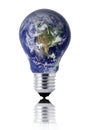Earth lightbulb Royalty Free Stock Photo