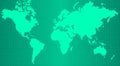 Earth map on trendy green gradient background Royalty Free Stock Photo