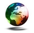 Earth Model: Europe View Royalty Free Stock Photo