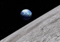 Earth moon surface Royalty Free Stock Photo