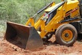 Earth mover clearing forest Royalty Free Stock Photo