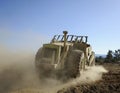 Earth-mover making dust Royalty Free Stock Photo