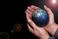 Earth in my Hands Royalty Free Stock Photo