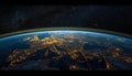Earth at Night from Space Royalty Free Stock Photo
