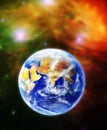 The Earth, our home planet Terra in space Royalty Free Stock Photo