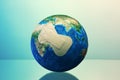 Earth planet with adhesive plaster Royalty Free Stock Photo