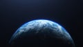 Earth planet viewed from space , 3d render Royalty Free Stock Photo