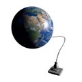Earth with power socket white background