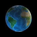 Earth rotation, realistic earh, 3d earth, globe, global, world, space