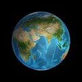 Earth rotation, realistic earh, 3d earth, globe, global, world, space