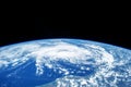 Earth's atmosphere from space. Elements of this image furnished by NASA Royalty Free Stock Photo