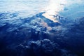 Earth's atmosphere from space. Elements of this image furnished by NASA Royalty Free Stock Photo