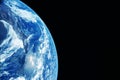 Earth's atmosphere from space. Elements of this image furnished by NASA Royalty Free Stock Photo