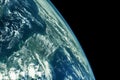 Earth's atmosphere from space. Elements of this image furnished by NASA Royalty Free Stock Photo