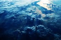 Earth's atmosphere from space. Elements of this image furnished by NASA Royalty Free Stock Photo