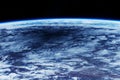 Earth's atmosphere from space. Elements of this image furnished by NASA Royalty Free Stock Photo