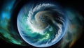 Earth\'s Majestic View from Hubble Space Telescope, Made with Generative AI