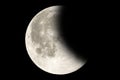 Lunar eclipse - Full Moon Luna Royalty Free Stock Photo