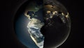 Earth\'s Shadowed Half: A High-Resolution Translucent View, Made with Generative AI