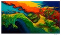 Earth\'s Vibrant Flatland - A Greg Ruto Inspired Artwork, Made with Generative AI