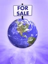 Earth for sale 3d Royalty Free Stock Photo