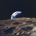 the earth seen from space shuttle as seen by the crew of apollo Royalty Free Stock Photo