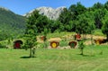 Earth Sheltered Underground Homes Near Croatian Mount Velebit Royalty Free Stock Photo