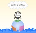 Earth sinking