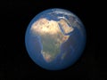 Earth from space Africa without clouds Royalty Free Stock Photo