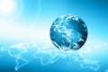 Earth from Space. Best Internet Concept of global business from concepts series. Elements of this image furnished by Royalty Free Stock Photo