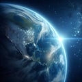 Earth from Space. Best Internet Concept of global business from concepts series. Royalty Free Stock Photo