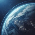 Earth from Space. Best Internet Concept of global business from concepts series. Royalty Free Stock Photo