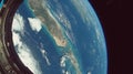 Earth from Space: A Blue Marble Reflection Royalty Free Stock Photo