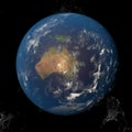 The Earth from space showing Australia and Indonesia. Other orientations available. Royalty Free Stock Photo