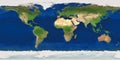 XXL size physical world map illustration. Primary source, elements of this image furnished by NASA. Royalty Free Stock Photo