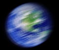 Earth spinning Royalty Free Stock Photo