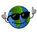 Earth Sunglasses Thumbs Up