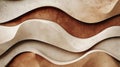 Earth tone background with smooth lines and waves in beige and brown colors Royalty Free Stock Photo