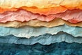 Earth Tones Abstract Landscapes: Handmade Rag Papers Coll