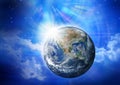 Earth Universe Space God Royalty Free Stock Photo