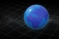 Earth warping space Royalty Free Stock Photo