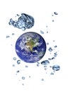 Earth-water planet Royalty Free Stock Photo