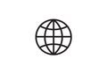 Earth web round symbol globe world Royalty Free Stock Photo