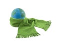Earth wrapped in a scarf