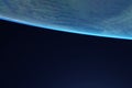 Earth's atmosphere from space, on a dark background. Elements of this image were furnished by NASA. Royalty Free Stock Photo