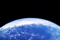 Earth's atmosphere from space. Elements of this image furnished by NASA Royalty Free Stock Photo